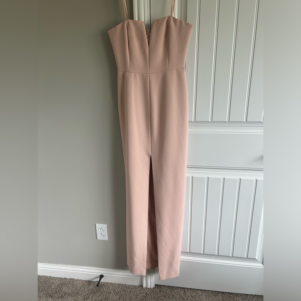 BCBG Maxazria pink strapless gown size 2